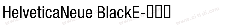 HelveticaNeue BlackE字体转换